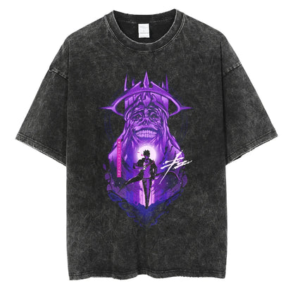 Solo Leveling Sung Jin-Woo Shadow Soldier Vintage Tee
