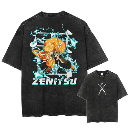 Demon Slayer Zenitsu Vintage Tee