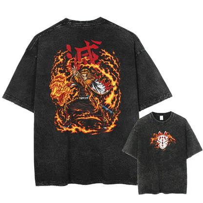 Demon Slayer Rengoku Vintage Tee