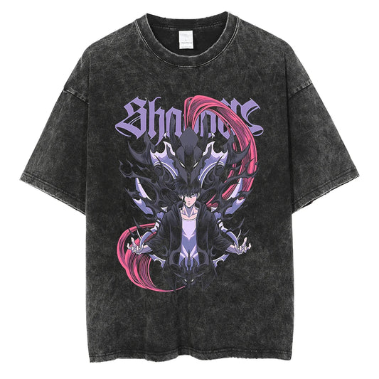 Solo Leveling Sung Jin-Woo Dungeon Hunter Vintage Tee