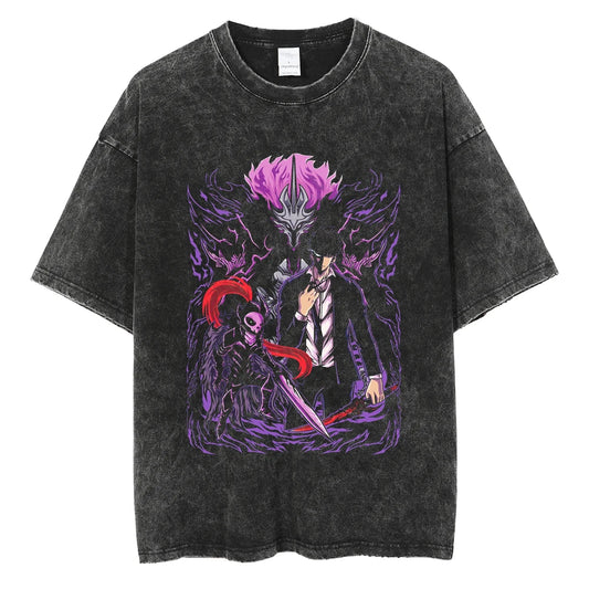 Solo Leveling Sung Jin-Woo Shadow Extraction Vintage Tee